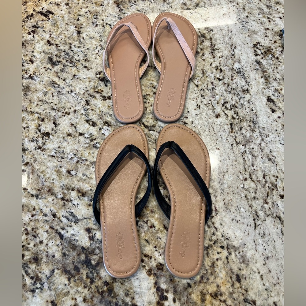 Lot of 2 Charlotte Russe Flip Flops